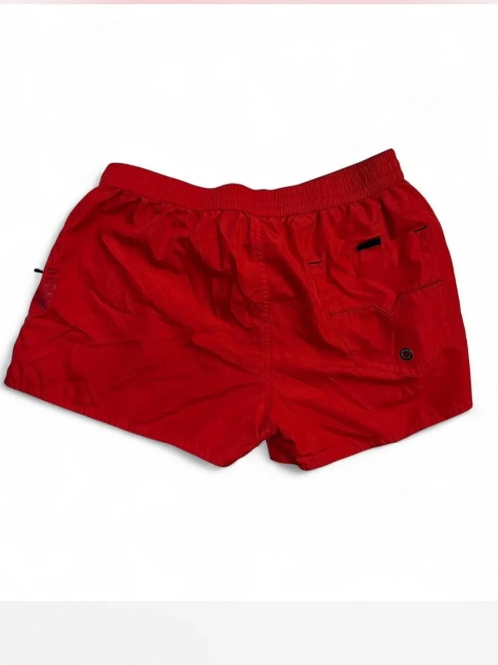 Diesel Beachwear Red Mesh-Lined Swim Shorts